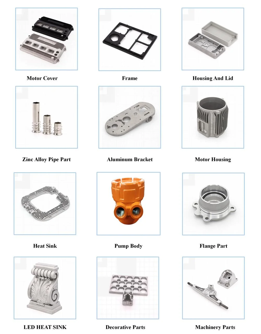 General Aluminum Die Gravity Casting Exhaust System Part