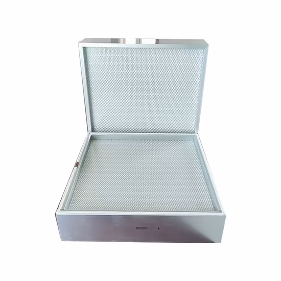 Filtro ultrafino de fibra de vidro filtro miniplissado de alta temperatura
