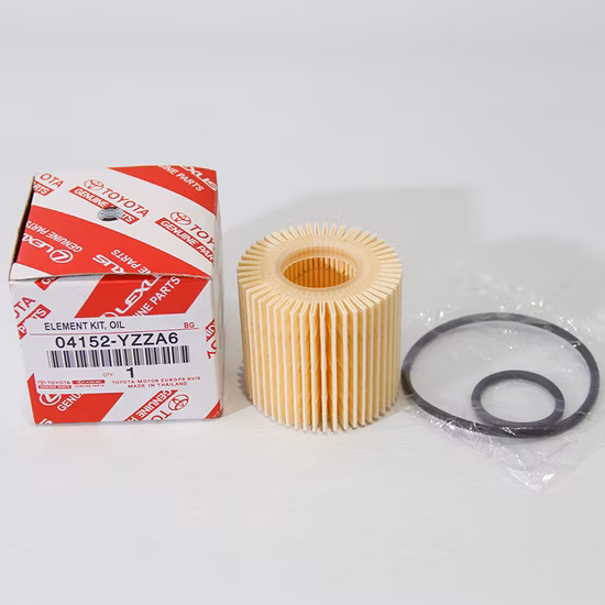 Filtro de óleo automotivo japonês 04152-37010/04152-Yzza6 Peças do filtro de óleo para Toyota
